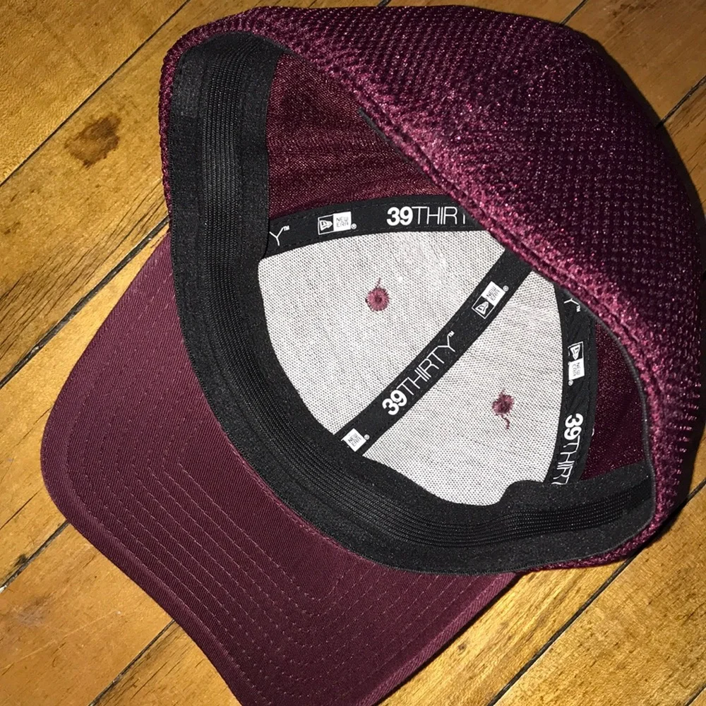 Maroon Mesh Trucker Cap
